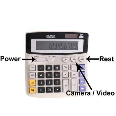 Calculator Style 1.3 Mega Pixels High Definition Camera, Built-in 4GB Memory