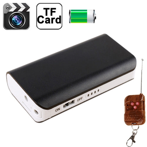 2400mah Mobile Power Camera HD 1080P Power Bank Mini DVR, Recording Resolution: 1920 x 1080 Pixels, Support TF Card(Black)