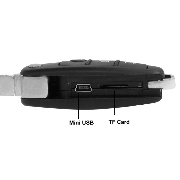 CCD S820 HD 1280x1024 pixel Car Key Mini Camera with Night Vision, Support Photo Taking / Video Recording / Motion Detection / TF Card(Black)