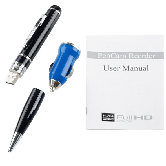 8GB H.264 HD 1920x1080 / 30fps, 1280*720P/ 60fps, USB 2.0 Mini DV Pen with Video Recording / Photo Shooting / Sound Recording Function, Support TF Card up to 32GB