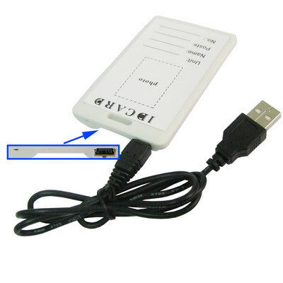 Mini DVR ID Card Work Permit Camera, Built in 4GB(White)