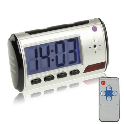 US Plug Mini DV Clock Security 1280*960 DV Camera Motion Detector, Support TF Card, up to 32GB(Black)