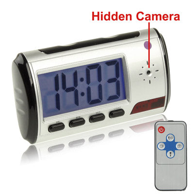 US Plug Mini DV Clock Security 1280*960 DV Camera Motion Detector, Support TF Card, up to 32GB(Black)
