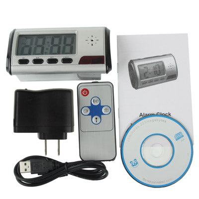US Plug Mini DV Clock Security 1280*960 DV Camera Motion Detector, Support TF Card, up to 32GB(Black)