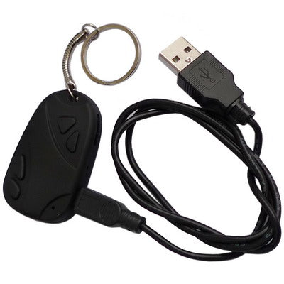 Car Keys Micro camera, 2 in 1(Video recording and Photographs), Support TF Card, Image format: 720*480(Black)