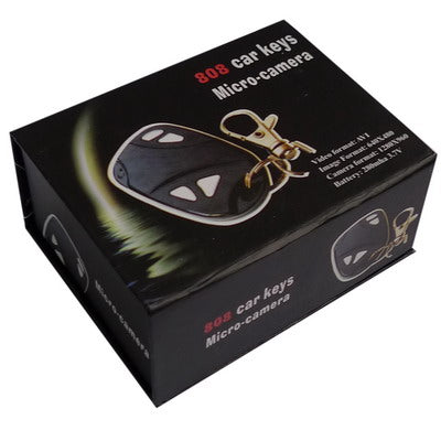 Car Keys Micro camera, 2 in 1(Video recording and Photographs), Support TF Card, Image format: 720*480(Black)
