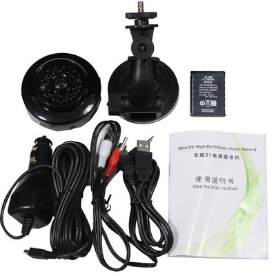 2.0 inch TFT Screen Mini DV High Definition Video Record, 24 infrared light, digital zoom, wide-angle lens, Visual Angel: 140 degree, Support Loop recording(Black)