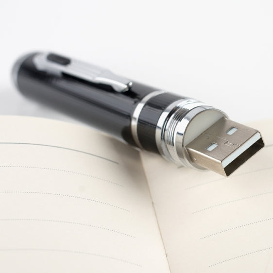 16G H.264 HD 1920x1080 / 30fps, USB 2.0 Mini DV Pen with Video Recording / Photo Shooting / Sound Recording Function, Support TF Card(Black)