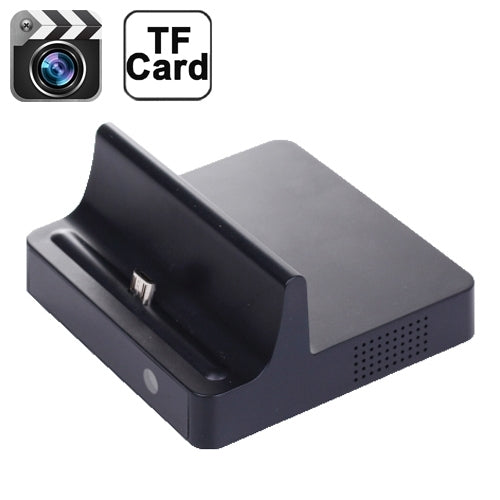 Charging Dock Style HD 720P 5.0 Mega CMOS Motion Detection Video/Audio Recording DVR Camera, Recording Resolution: 1280 x 720 Pixels, Support TF Card Max. up to 32GB(Black)