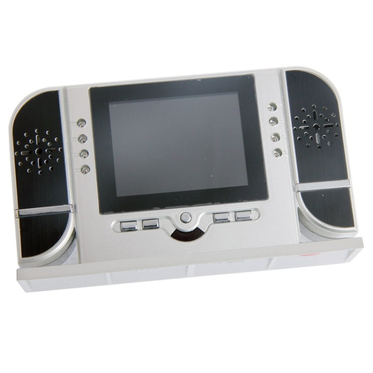 720P Multi-function Clock IR Camera DVR Photograph with Remote-Control(Silver)