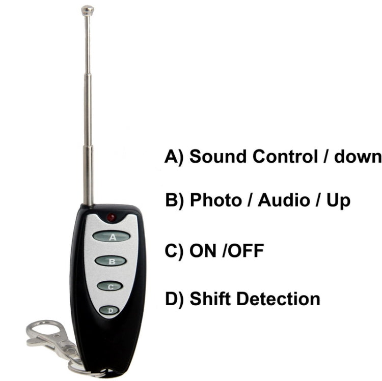 720P Multi-function Clock IR Camera DVR Photograph with Remote-Control(Silver)