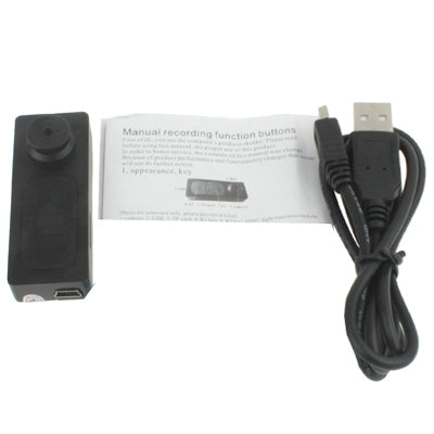 Mini S918 HD Button DV Video Recorder Camera, with Vibration function and TF Card Slot, Product Size: 60x23x17mm(Black)