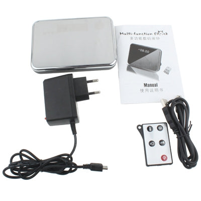 Clock DV Security  Camera DVR Motion Detector with Remote-Control , Support TF Card