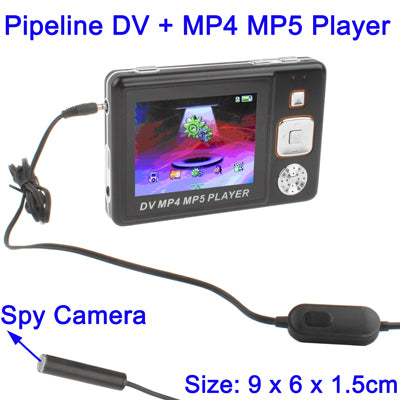 Pipeline DV Video Recorder Camera + MP4 MP5 Player, Built in 2GB memory(Black)