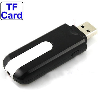 Driver Camera Mini DV U8 USB Disk DVR Motion Detection with TF Card Slot(Black)