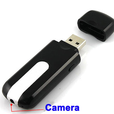 Driver Camera Mini DV U8 USB Disk DVR Motion Detection with TF Card Slot(Black)