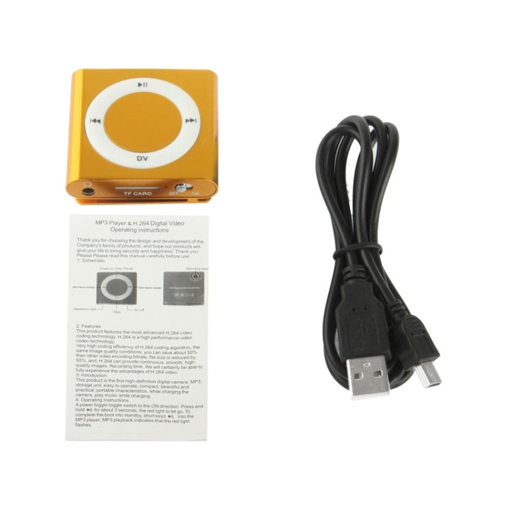 DV05 Mini DVR Music Player, MP3 Player + H.264 Digital Video, 0.3 Mega Pixels Camera, Support TF Card