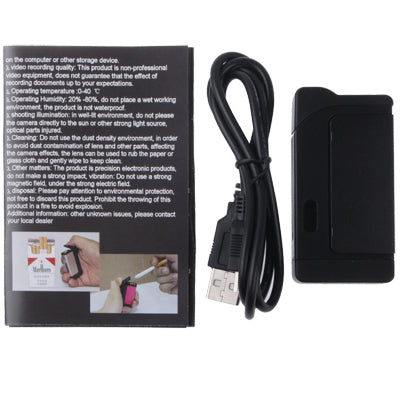 HD Real Fire Lighters with Motion Detection / Separate Recording, Support TF Card: 32GB Max(Black)