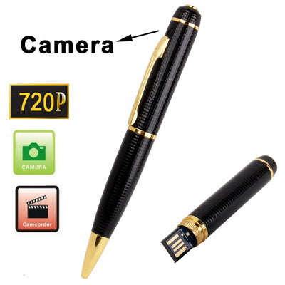 720P Mini DV Pen with Video Recording / Photo Shooting / Sound Recording function, Recording resolution: 1280x720 pixels, Support TF Card
