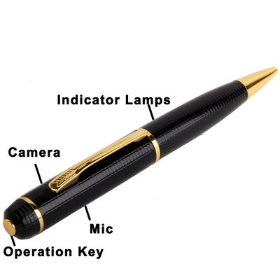720P Mini DV Pen with Video Recording / Photo Shooting / Sound Recording function, Recording resolution: 1280x720 pixels, Support TF Card