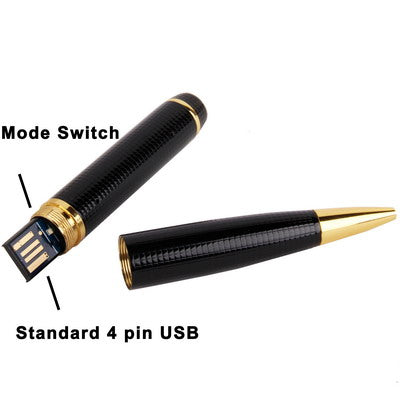 720P Mini DV Pen with Video Recording / Photo Shooting / Sound Recording function, Recording resolution: 1280x720 pixels, Support TF Card