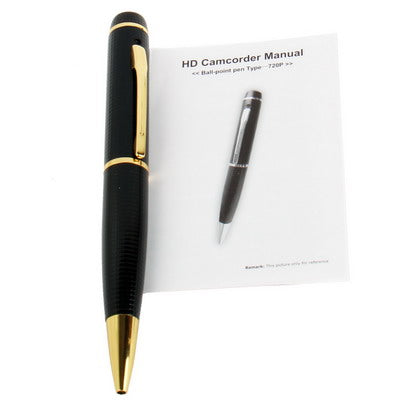 720P Mini DV Pen with Video Recording / Photo Shooting / Sound Recording function, Recording resolution: 1280x720 pixels, Support TF Card