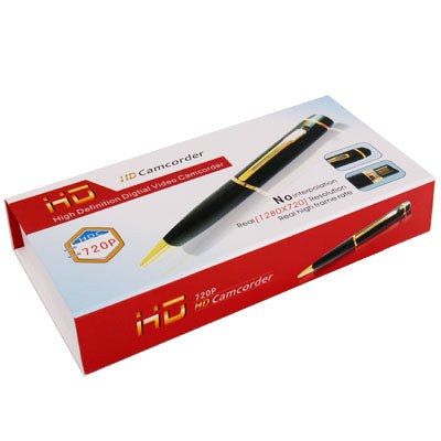 720P Mini DV Pen with Video Recording / Photo Shooting / Sound Recording function, Recording resolution: 1280x720 pixels, Support TF Card