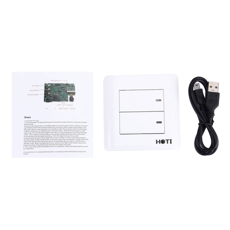 HD 640x480 / 30fps 608 Digital Video Security with Digital Video / Voice Control / Motion Detection Trigger Video Recording / Web Camera Function, Support TF Card(White)