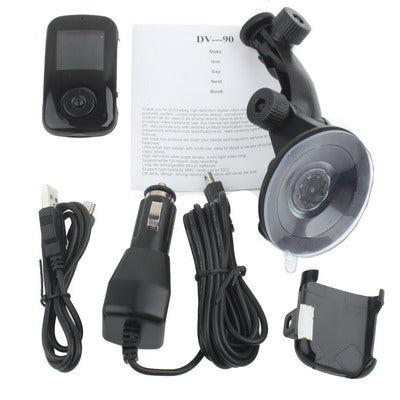1.5 inch Screen Car Vehicle DVR, AVI Video format, Support TF Card, Loop Recording & Motion Detection function(Black)