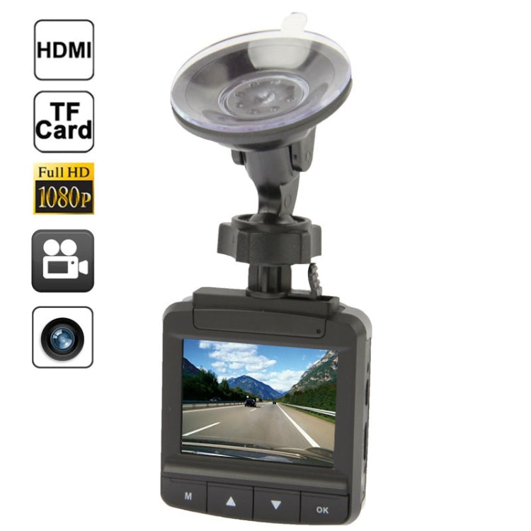 2.4 inch FULL HD 1080P Vehicle DVR, 148 degree viewing angle, Support TF Card, Loop Recording & Motion Detection function (AT750)(Black)