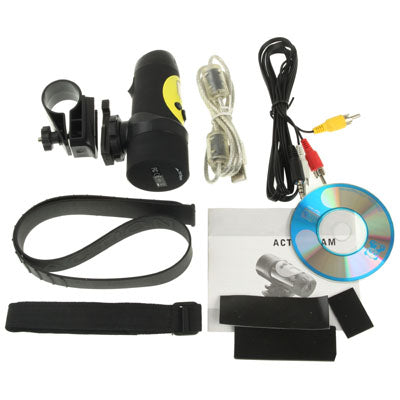 AT18A HD 720P Waterproof Sport Helmet Action Camera DVR, Support SD Card, AVI Video Format