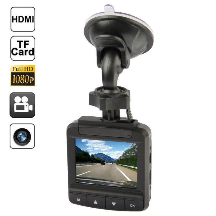2.4 inch FULL HD 1080P Vehicle DVR, 148 degree viewing angle, Support TF Card, Loop Recording & Motion Detection function (AT650)(Black)