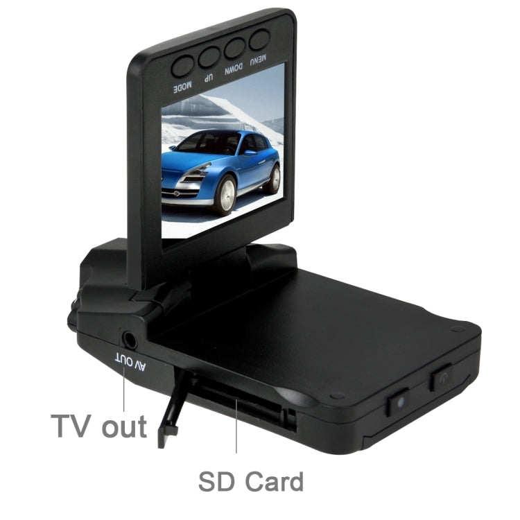720P 2.5 inch TFT LCD Screen Vehicle DVR, Support Night Vision & SD Card, 4X Digital Zoom, AVI Video Format, AV OUT Function(Black)