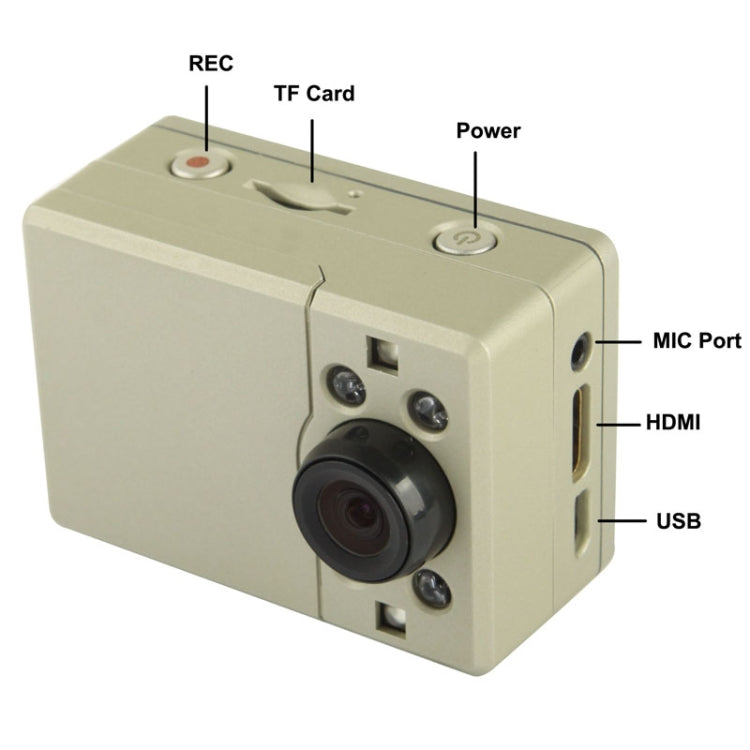 AT81 Full HD 1080P Sport Camcorder with Waterproof Case, 5.0 Mega CMOS Sensor, 30m Waterproof