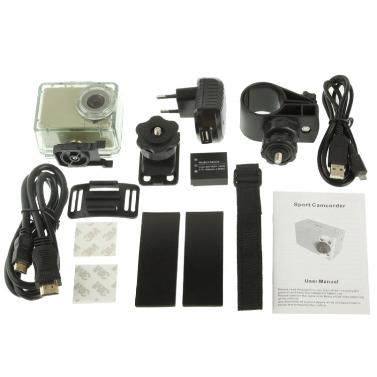 AT81 Full HD 1080P Sport Camcorder with Waterproof Case, 5.0 Mega CMOS Sensor, 30m Waterproof