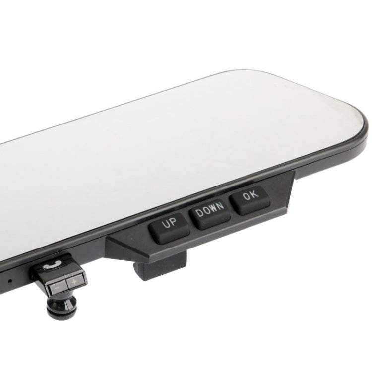 1080P Car Rear View Camera Video Recorder 4.3 inch LCD Screen with Bluetooth Earphone & 4 LED, Support Loop Recording / Night Vision / TF Card / HDMI Output Function, H.264 Video Codec (TKD913)(Black)