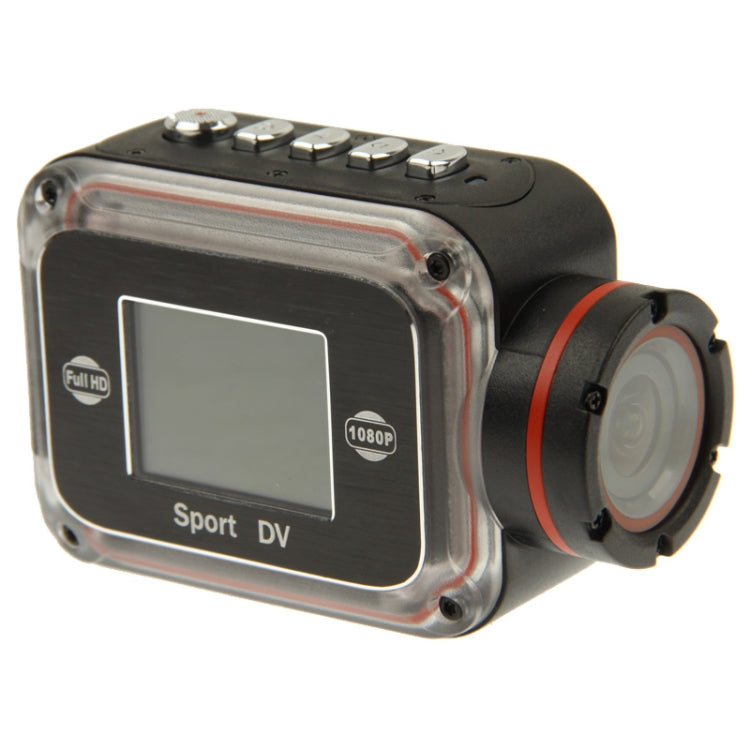 Full HD 1080P Waterproof Mini DV Sport Camera with 1.5 inch HD TFT LCD Screen, Support TF Card / HDMI Output, 120 Degree Viewing Angle, 30m Waterproof(Black)
