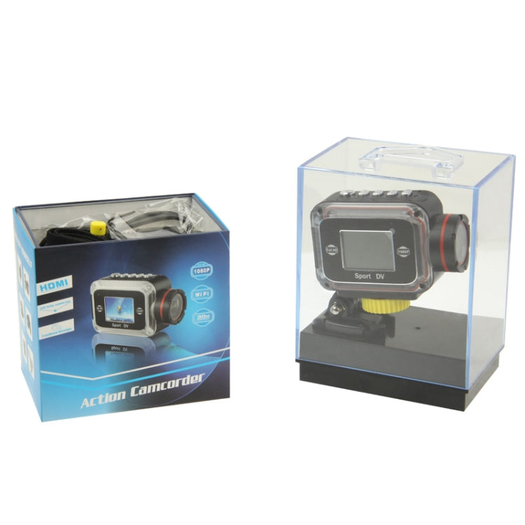 Full HD 1080P Waterproof Mini DV Sport Camera with 1.5 inch HD TFT LCD Screen, Support TF Card / HDMI Output, 120 Degree Viewing Angle, 30m Waterproof(Black)