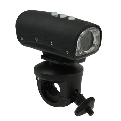 RD32 HD 720P Waterproof Mini DV Sport Camera with 8 White LED Lights, 5.0 Mega Pixels, Support TF Card / AV Output, 120 Degree Viewing Angle(Black)