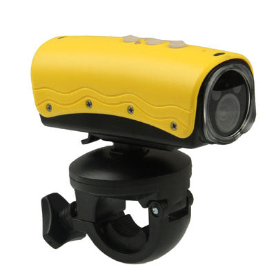 RD32II Full HD 1080P Waterproof Mini DV Sport Camera with 2 IR LED Night Vision Lights, 5.0 Mega Pixels, Support TF Card / HDMI Output, 120 Degree Viewing Angle(Yellow)