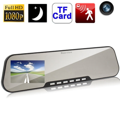 2.7 inch LCD Screen Full HD 1080P Car Camera Vehicle DVR with 4 IR LED Night Vision Lights, Support Recording / Motion Detection / Micro SD/TF Card, Viewing Angle: 140 Degree(Black)