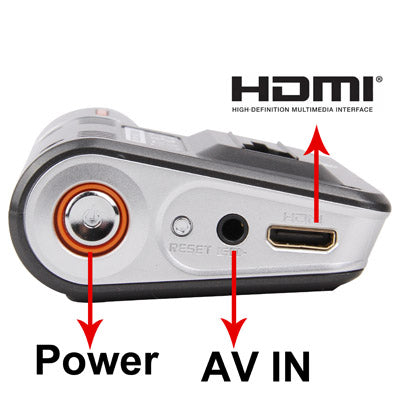 X6 Black, 2.0 inch High Resolution LTPS LCD Screen Dual 3 Mega Pixels CMOS 720P Vehicle DVR, Support H.264 MOV / Night Vision / Loop Recording / Motion Detection / HDMI / AV Out and 32GB TF Card