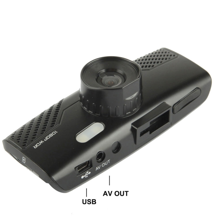 AT800 Full HD 1080P Car Camcorder, 2.7 inch Screen Display, Support Loop Recording / Motion Detection / AV OUT / Night Vision(Black)