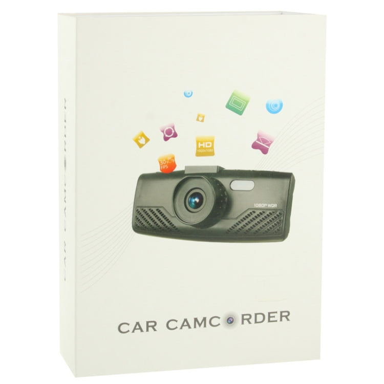 AT800 Full HD 1080P Car Camcorder, 2.7 inch Screen Display, Support Loop Recording / Motion Detection / AV OUT / Night Vision(Black)
