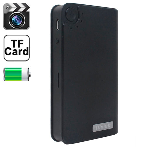 1080P H.264 2200mAh Mobile Power Bank Camera DVR Mini Camera Video Recorder, with Motion Detection Function, Support Max 32GB, C3A(Black)