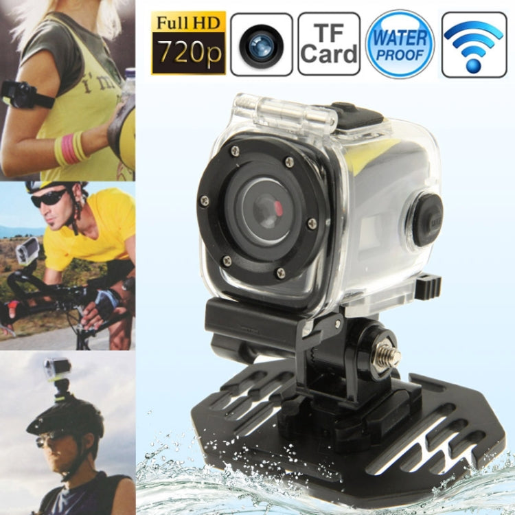 Full HD 720P  Sport Camera with Waterproof Case, 5.0 Mega Pixels, Support TF Card, 90 Degree Wide Viewing Angle, 30m Waterproof