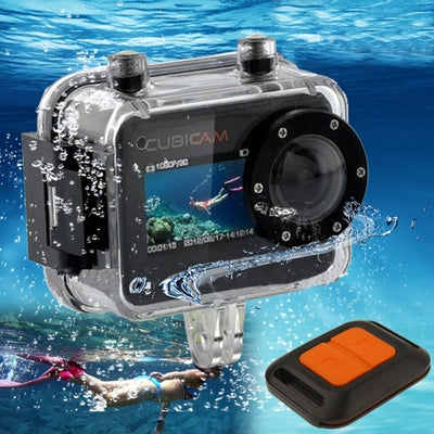 CUBICAM Full HD 1920x1080 1.5 inch Waterproof 5.0 Mega Pixels Sports Camera Cubicam with Remote Control, 170 Degree Ultra wide Angle , Support Waterproof  / HDMI Output / TF Card, H2.64 Video format , 20 Meters Waterproof
