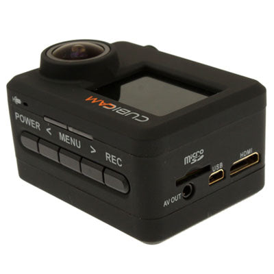 CUBICAM Full HD 1920x1080 1.5 inch Waterproof 5.0 Mega Pixels Sports Camera Cubicam with Remote Control, 170 Degree Ultra wide Angle , Support Waterproof  / HDMI Output / TF Card, H2.64 Video format , 20 Meters Waterproof