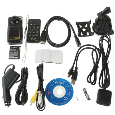 F900 2.0 inch Screen 4x Zoom Car DVR Vehicle Video Recorder with GPS Antenna & Remote Controller, 120 Degree Angle Lens, 270 Degree Screen Rotation(Black)