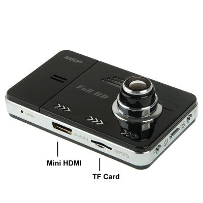 GF5000 2.7 inch Full HD 1080P Vehicle DVR / Car Camcorder, Support G-sensor / Motion Detection / Cycle Recording / TF Card, 120 Degree Wide Viewing Angle(Black)